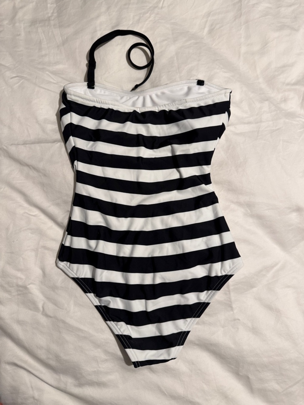 Barbie Black and White Striped One-Piece Swimsuit - Picture 6 of 6